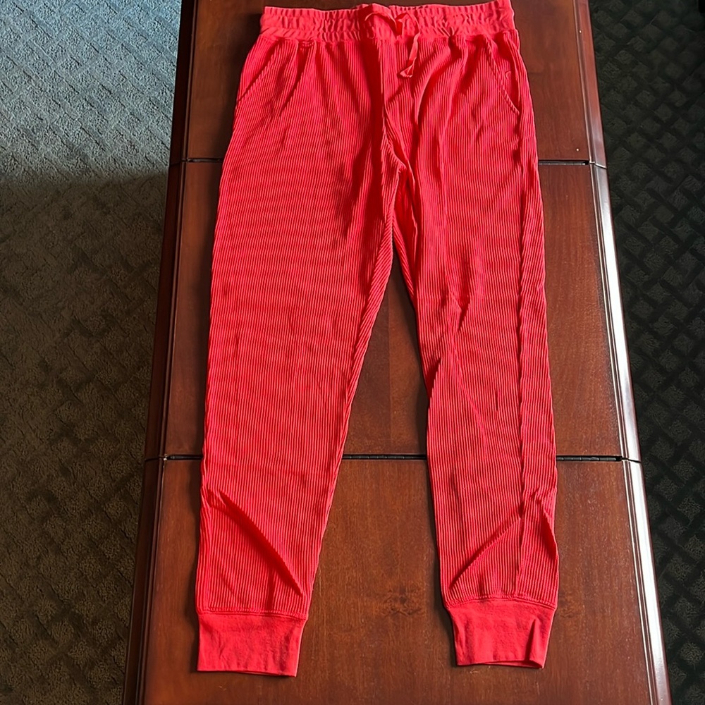 Zyia waffleknit pants size XXXL red-orange